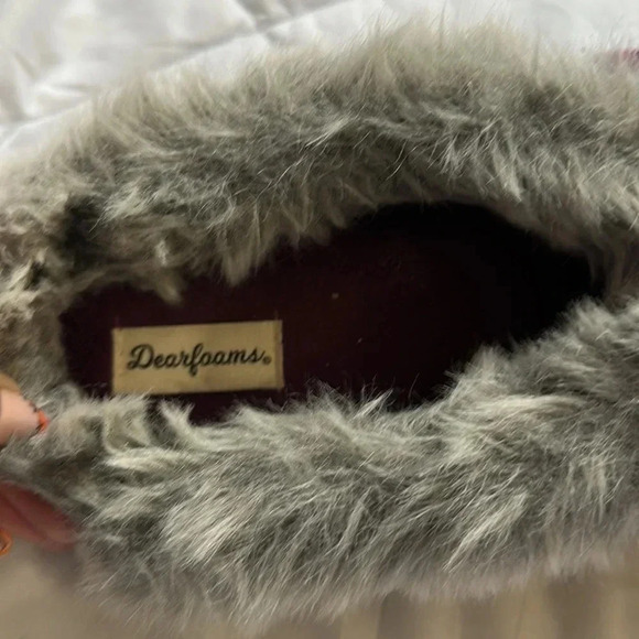 Dearfoam hard soled slippers size XL 11-12 - Picture 2 of 5